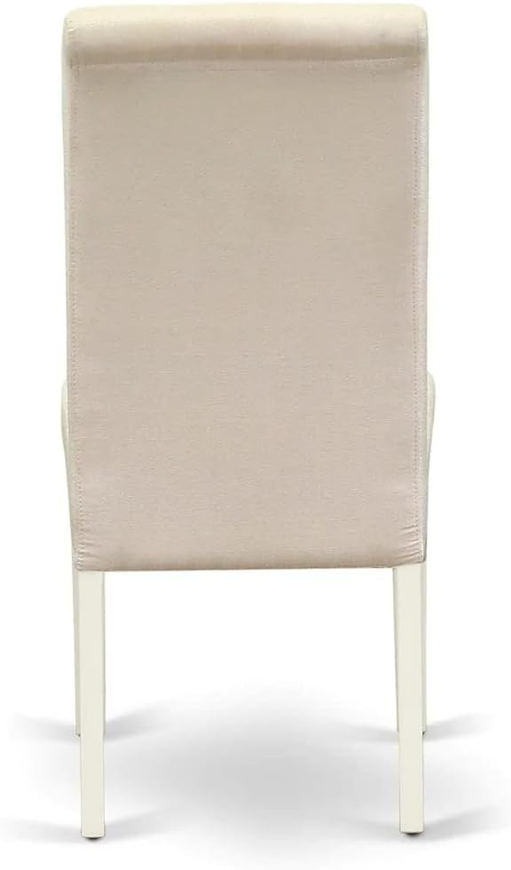 East West Furniture DLBA3-WHI-01 3 Piece Modern Dining Table Set Contains a - Image 10