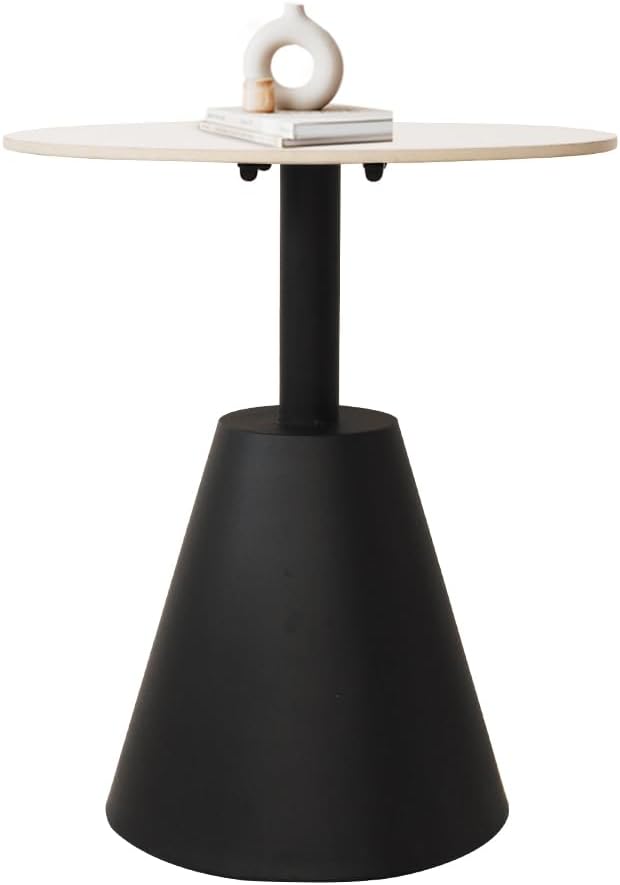 Side Table with Marble Top Metal End Table Modern Sofa Side End Table Outdoor - Image 4