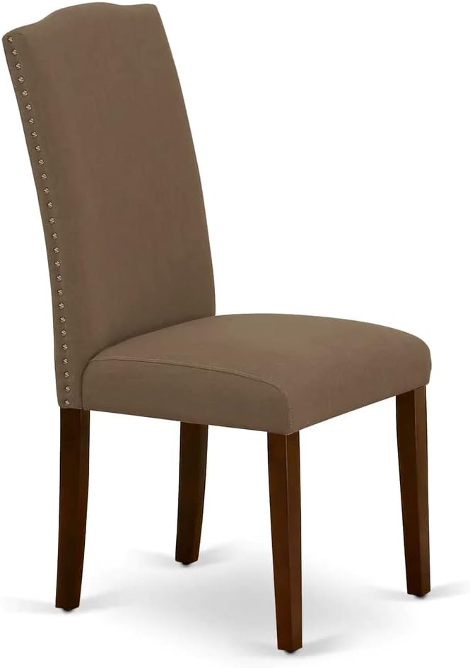 East West Furniture NDEN5-MAH-18 5 Piece Dining Table Set Includes a Rectangle - Image 9