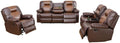 Manual Breathing Leather Recliner Sofa, Leather Recliner Couch, Comfortable by Unknown