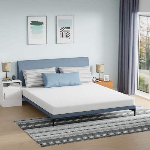 FDW California King Mattress 6 inch Gel Memory Foam Mattress Medium Firm - Image 2