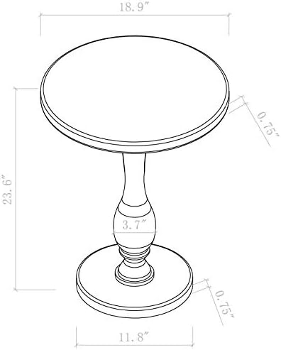 LIKENOW Acrylic End Table, Acrylic Side Table, Modern Nightstand - Image 3