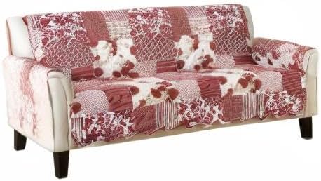 Great Bay Home Patchwork Scalloped Printed Furniture Protector Stain Resistant - Image 7