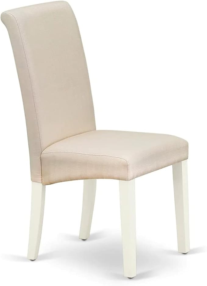East West Furniture DLBA3-WHI-01 3 Piece Modern Dining Table Set Contains a - Image 7