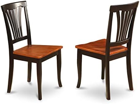 East West Furniture DOAV7-BCH-W 7 Piece Dining Table Set Consist of a Rectangle - Image 5