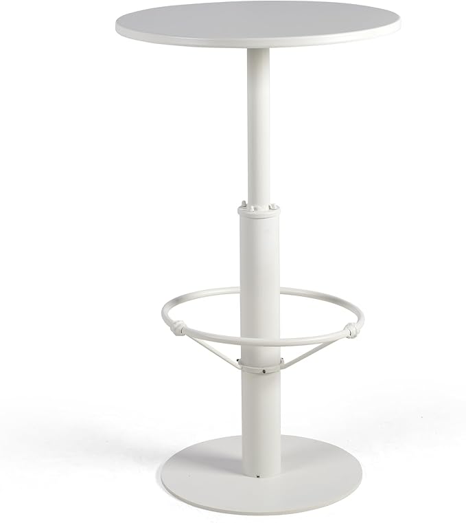 42" Tall Modern Industrial Bar Table-23.6" Dia Round Metal Top Standing Pub - Image 6