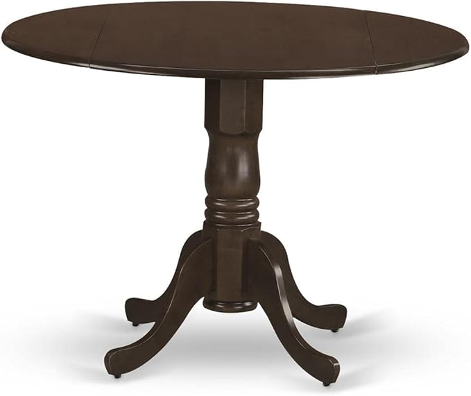 East West Furniture DLVA5-ESP-C 5 Piece Dining Set Includes a Round Dining Room - Image 2