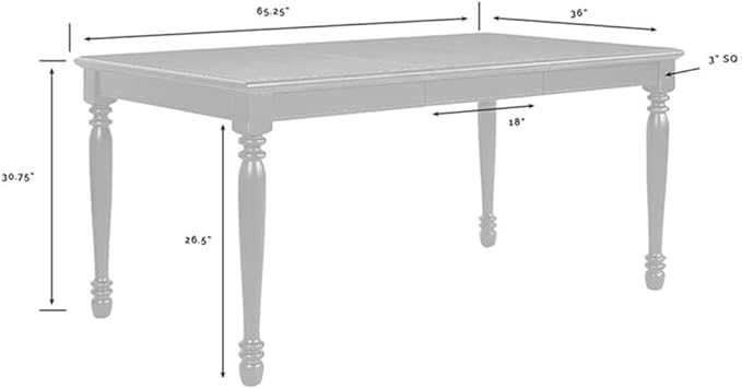 Crosley Furniture Shelby 3-Piece Traditional Dining Table Set - Image 6