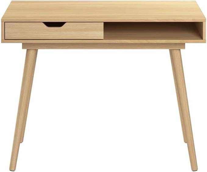 Bush Furniture Nora 40W Writing Desk in Natural Oak | Computer Table - Image 4