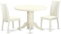 East West Furniture SHIP3-LWH-W 3 Piece Dinette Set by EastWestFurniture