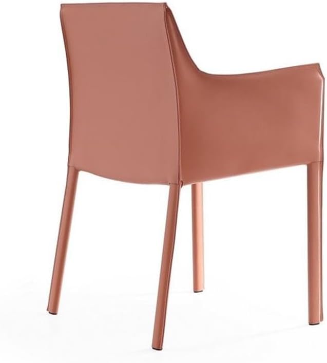 Manhattan Comfort Paris Clay Saddle Leather Armchair - Image 6