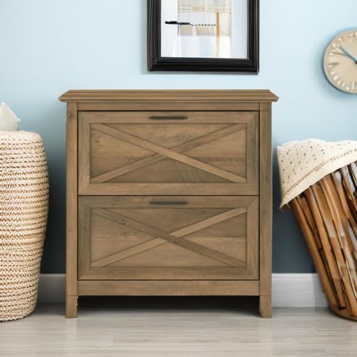 Bush Furniture Key West Lateral File Cabinet, Modern Farmhouse 2 Drawer File - Image 5