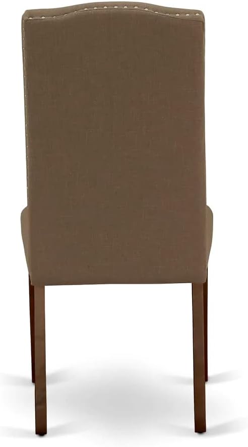 East West Furniture NDEN5-MAH-18 5 Piece Dining Table Set Includes a Rectangle - Image 12