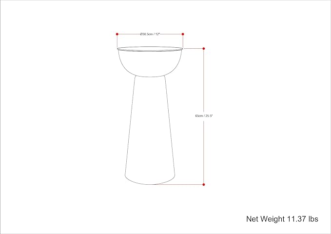 SIMPLIHOME Surrey Contemporary Modern 12 inch Wide Metal Side Table in Antique - Image 3