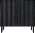 Sango Merk 2-Door Cabinet, Modern Black Storage Cabinet by Sango