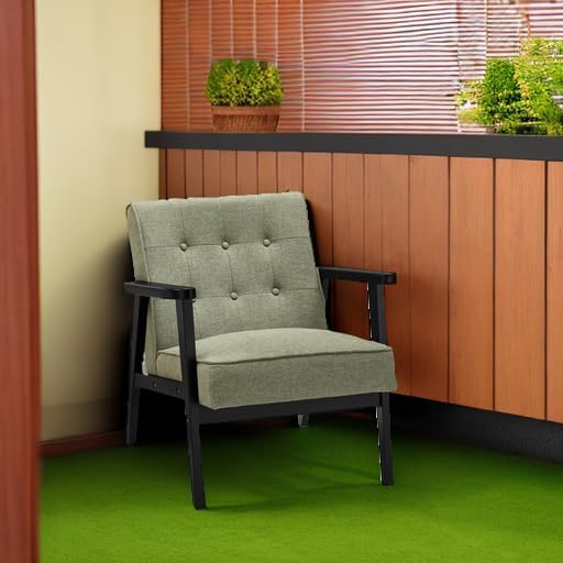 SONGMICS Accent Leisure Chair, Mid-Century Modern Arm Chair - Image 6