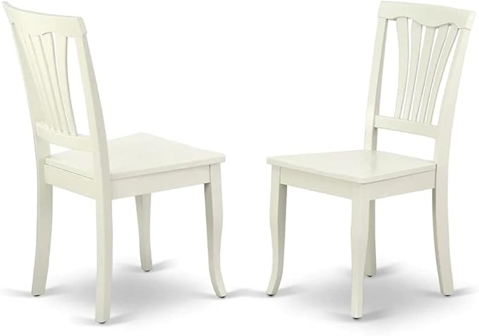East West Furniture DMAV3-LWH-W 3 Piece Dining Room Table Set Contains a Round - Image 7