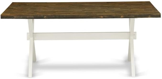 East West Furniture XT077 X-Style Modern Dining Table - Image 3