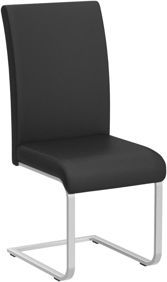 Yaheetech Dining Chairs Set of 4 Modern Faux Leather Upholstered Dining Room - Image 4