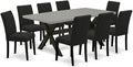 East West Furniture X697AB624-9 9 Piece Dining Room Table Set Includes a by EastWestFurniture