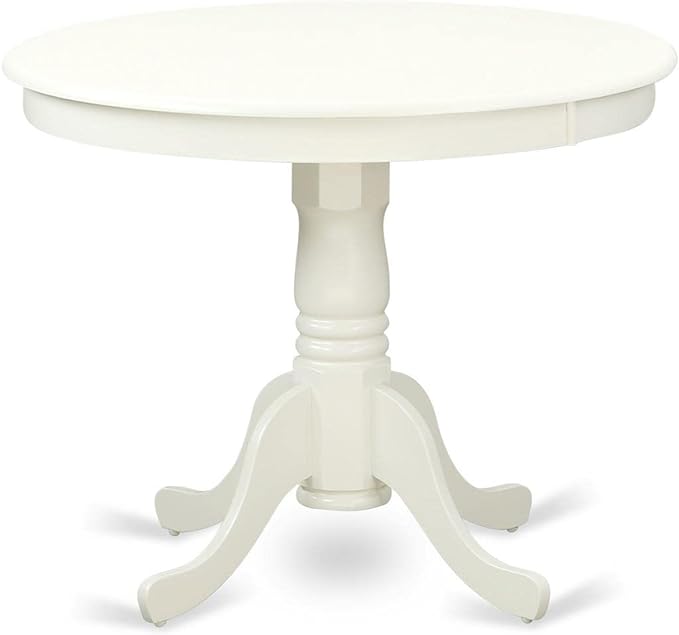 East West Furniture ANFL5-LWH-01 5 Piece Kitchen Table & Chairs Set Includes a - Image 2