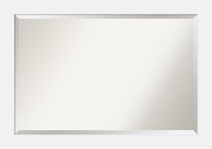 Amanti Art White Bathroom Mirror by AmantiArt