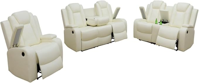 Electric Power Recliner Chair/Loveseat/Sofa Living Room, Comfy Home Theater - Image 7