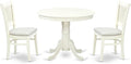 East West Furniture ANVA3-LWH-C 3 Piece Dining Table Set by EastWestFurniture