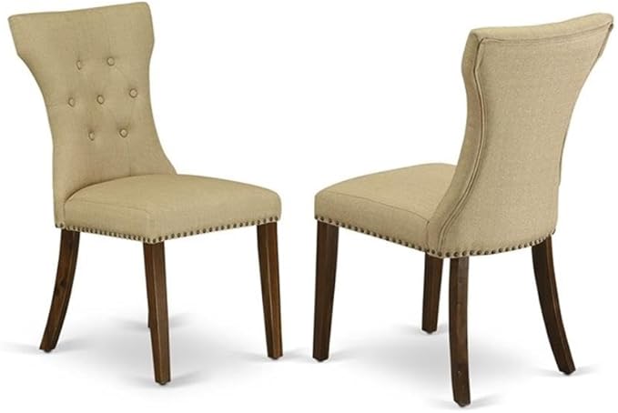 East West Furniture ANGA3-AWA-03 3 Piece Dining Set Contains a Round Dining - Image 7