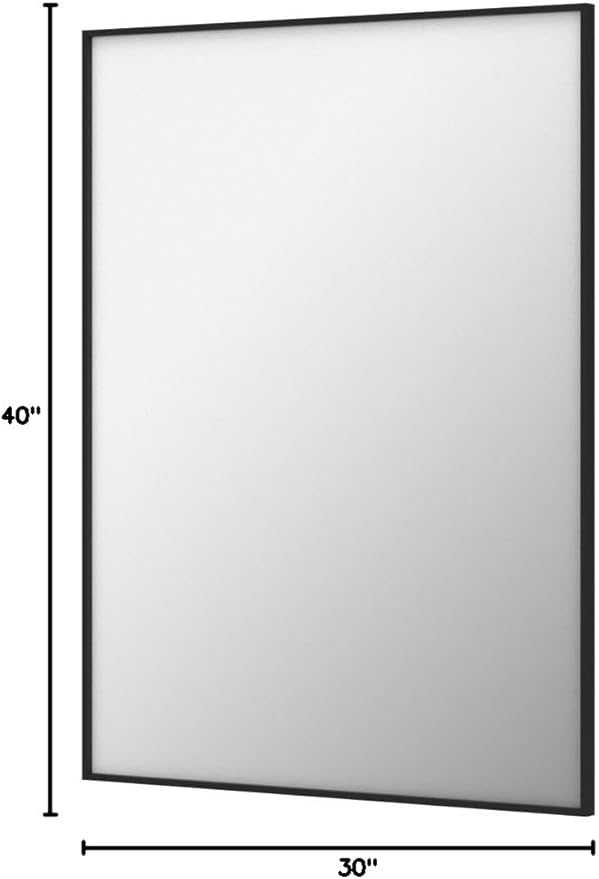 30x40 Inch Black Bathroom Mirror - Image 10
