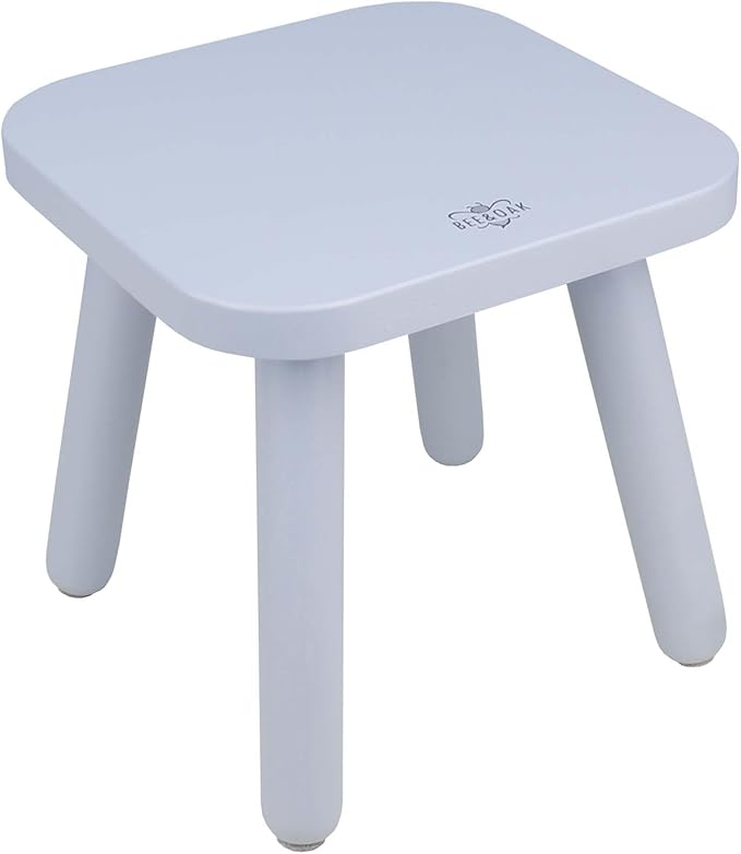 BEE&OAK Wooden Step Stools for Adults, Solid Rubber Wood Non-Slip Step Foot by Unknown