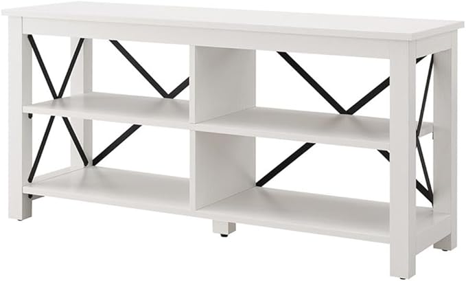 Henn&Hart Rectangular TV Stand for TV's up to 55" in White, TV Stands for the - Image 8