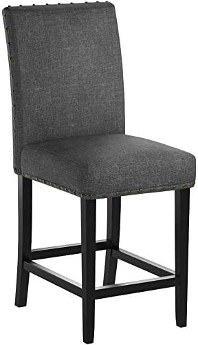 Biony Gray Fabric Counter Height Stools - Image 4