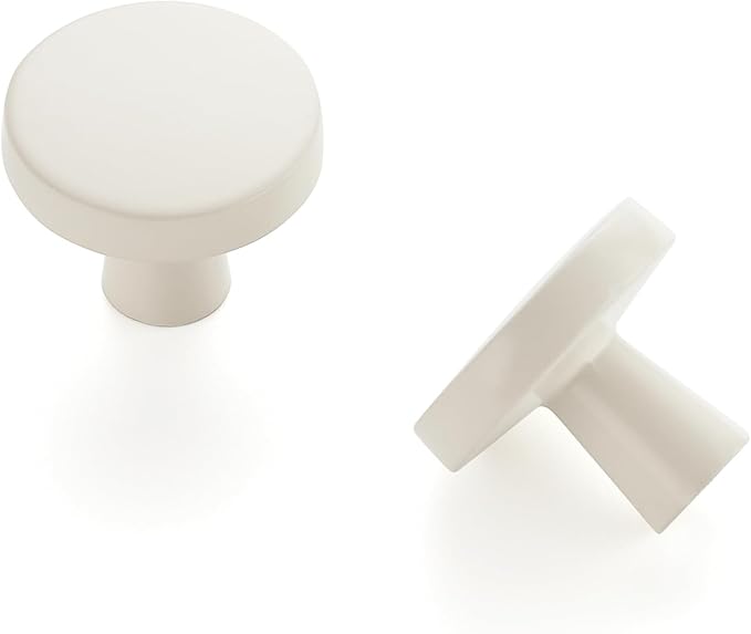 Ravinte 15 Pack Drawer Pulls 1-1/4 Inch White Kitchen Cabinet Knobs Solid Round - Image 9