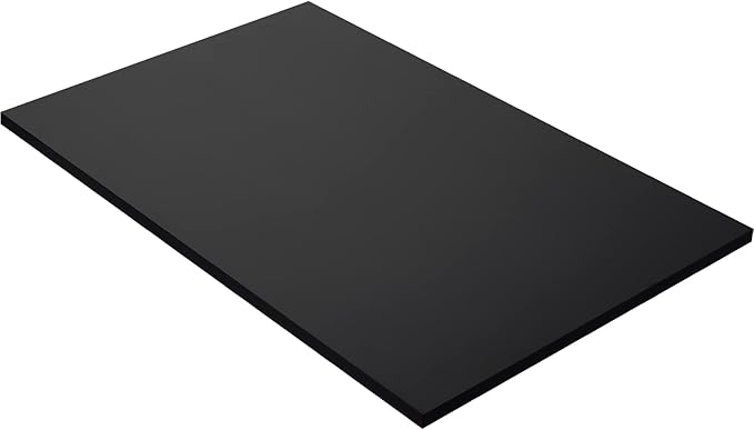 Kaboon 36x20 inch Black Table Top Universal, Solid One-Piece Desktop, by Kaboon