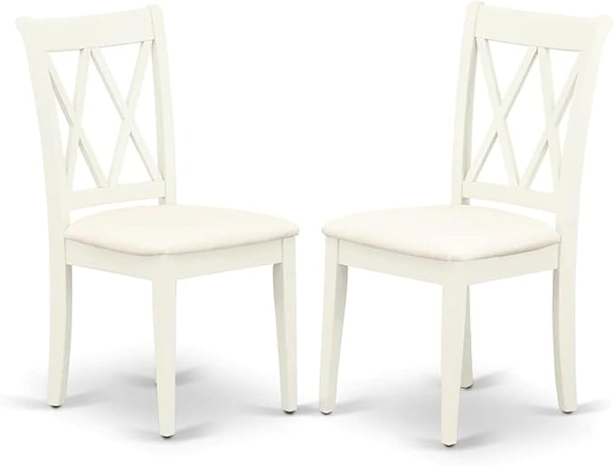 East West Furniture DOCL7-LWH-C 7 Piece Kitchen Table & Chairs Set Consist of a - Image 6