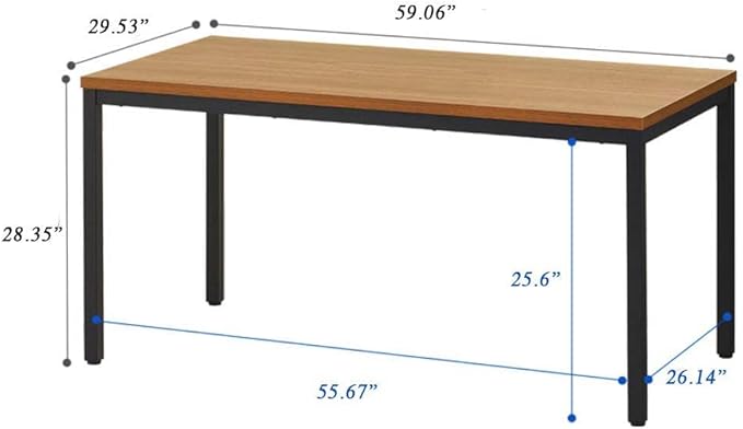 BIBOC Computer Desk Computer Table/Dining Table Meeting Desk 30X60 inch Desk - Image 2