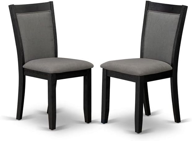 East West Furniture DLMZ3-AB6-50 3 Piece Dining Table Set Contains a Round - Image 12