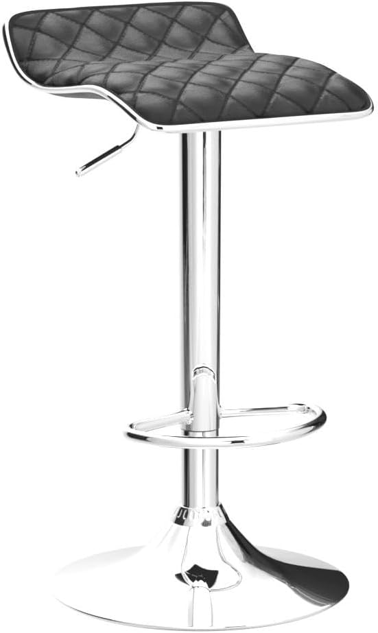 VECELO Adjustable Bar Stools Set of 2, Bar Height Stools - Image 5