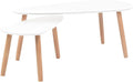 vidaXL Nesting Coffee Table 2 pcs, Side Tables by vidaXL