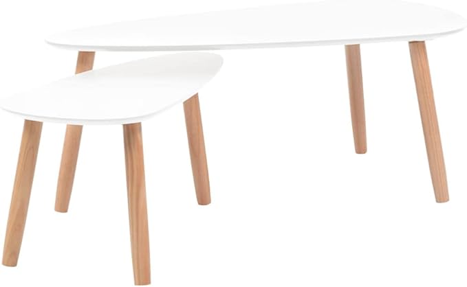 vidaXL Nesting Coffee Table 2 pcs, Side Tables by vidaXL