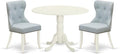 East West Furniture DLSI3-WHI-15 3 Piece Dining Room Furniture Set Contains a by EastWestFurniture