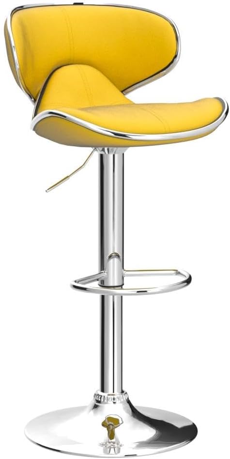 Roundhill Furniture Masaccio Velvet Upholstered Adjustable Swivel Barstool - Image 5