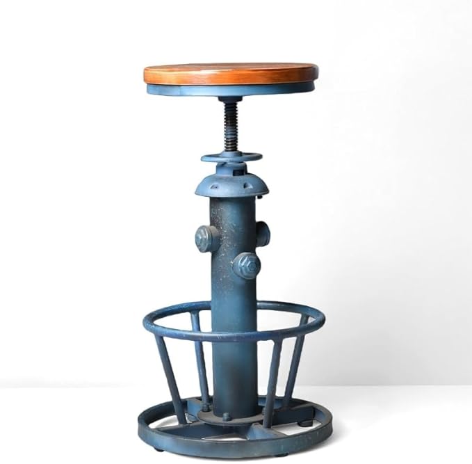 Retro Bar Stool Industrial Swivel Counter Stools by BOKKOLIK
