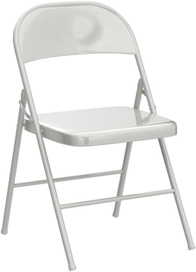 VECELO Metal Folding Chairs 4 Pack, Double Hinged Steel Frame Easy - Image 5