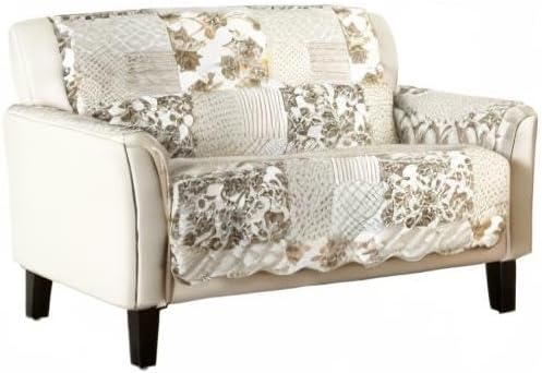 Great Bay Home Patchwork Scalloped Printed Furniture Protector Stain Resistant - Image 8