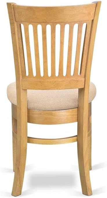 East West Furniture ESVA3-OAK-C 3 Piece Dining Table Set - Image 9