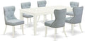 East West Furniture LGSI7-LWH-15 7 Piece Dining Room Set Consist of a Rectangle by EastWestFurniture