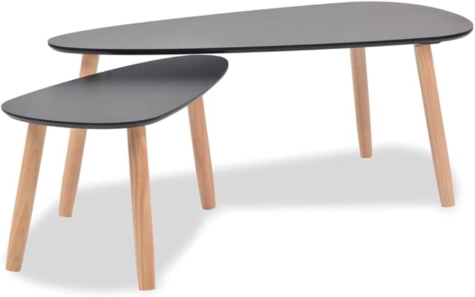 vidaXL Nesting Coffee Table 2 pcs, Side Tables by vidaXL