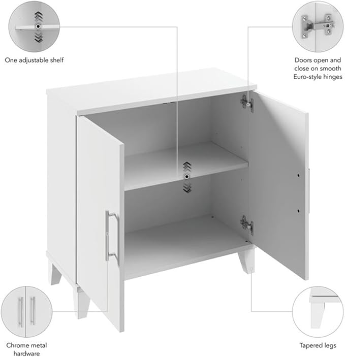 Bush Furniture Somerset Small Accent Storage Cabinet - Image 5